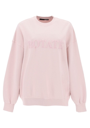 Rotate organic cotton crewneck sweatshirt - M Pink
