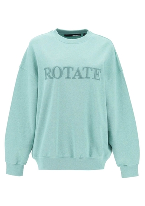 Rotate organic cotton crewneck sweatshirt - M Green