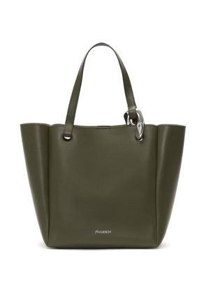 JW Anderson Chain Cabas leather tote - Green