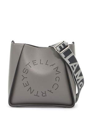 Stella Mccartney grained alter mat stella logo crossbody bag - OS Grey