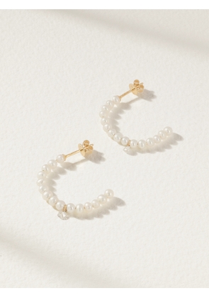 Persée - 18-karat Gold, Pearl And Diamond Earrings - One size