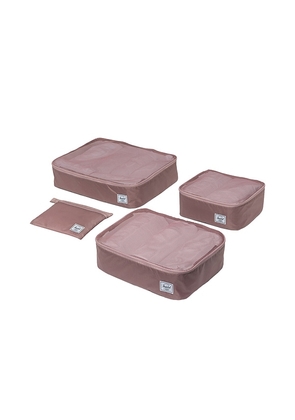 Herschel Supply Co. Kyoto Packing Cubes in Rose.