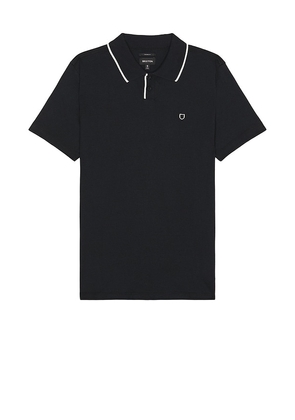 Brixton Mod Flex Short Sleeve Polo in Black. Size M, S, XL/1X.