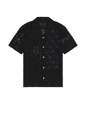 ALLSAINTS Quinta Shirt in Black. Size L, S, XL/1X, XXL/2X.