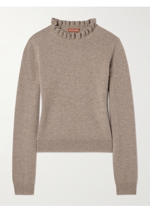Altuzarra - Circo Ruffled Cashmere Turtleneck Sweater - Neutrals - x small,small,medium,large,x large