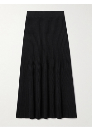 Altuzarra - Ireene Ribbed-knit Midi Skirt - Black - x small,small,medium,large,x large
