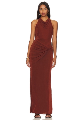 Katie May Leyla Gown in Brick. Size XL.