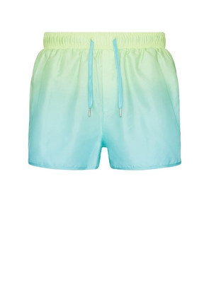 Runaway The Label Neo Boardshort in Green. Size M, S, XL/1X.