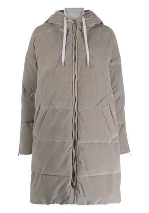 Lorena Antoniazzi zip-up padded coat - Grey