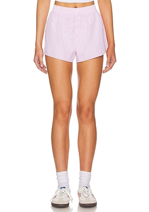 superdown Justine Relaxed Short in Pink. Size M, S, XS, XXS.