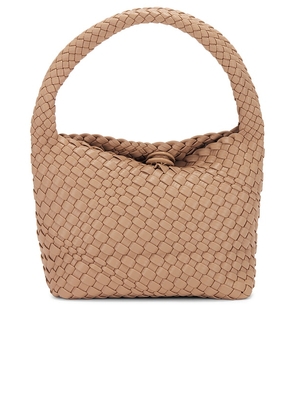 8 Other Reasons Woven Leather Shoulder Bag in Tan.