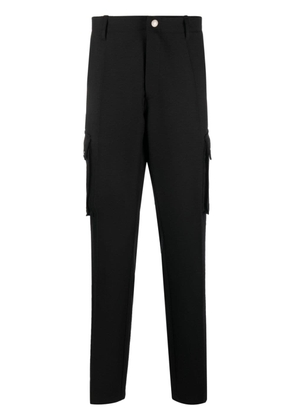 Versace straight-leg wool cargo trousers - Black