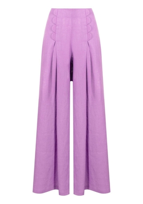 Adriana Degreas Bubble high-waisted trousers - Purple
