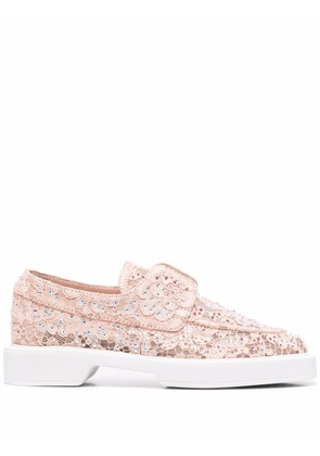 Le Silla Yacht leather moccasins - Pink