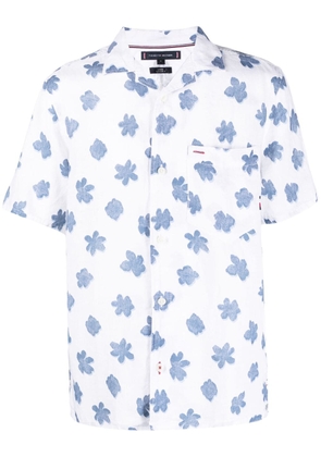 Tommy Hilfiger Mono Flower linen shirt - White