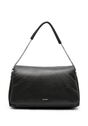 Calvin Klein chain-link puffer shoulder bag - Black
