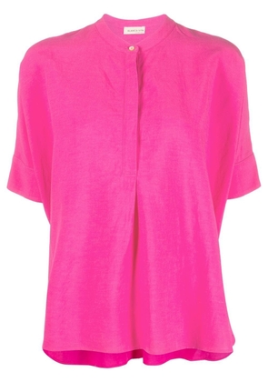 Blanca Vita linen-blend shirt - Pink
