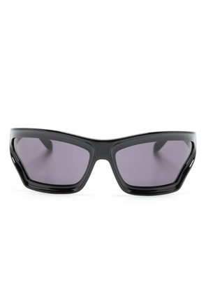 LOEWE LW40143U biker-frame sunglasses - Black