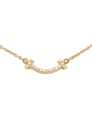 Tiffany & Co. Pre-Owned 2010-2023 18K Mini T Smile Pendant necklace - Gold