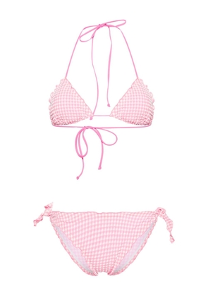MC2 Saint Barth Moon seersucker bikini - Pink