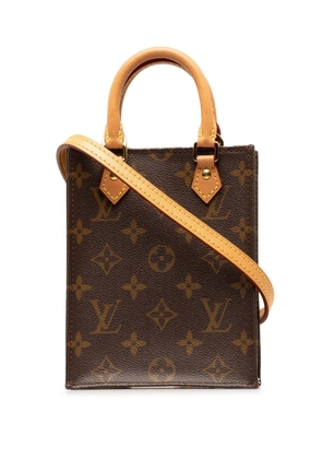 Louis Vuitton Pre-Owned 2020 Monogram Petit Sac Plat satchel - Brown
