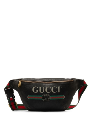 Gucci Pre-Owned 2016-2022 Large Logo belt bag - BLACK