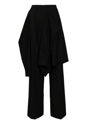 Goen.J layered tailored trousers - Black