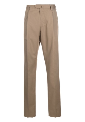 Caruso straight-leg cut trousers - Brown