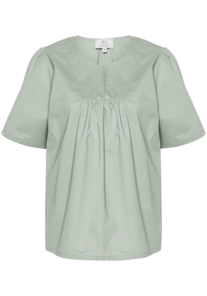 Woolrich V-neck cotton blouse - Green