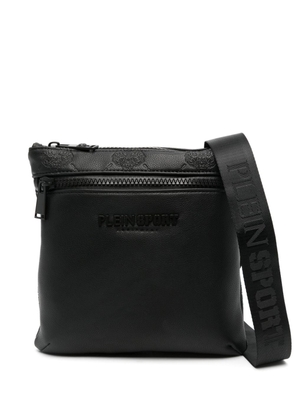 Plein Sport logo-lettering messenger bag - Black