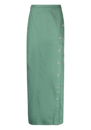 CANNARI CONCEPT high-waist straight skirt - Green