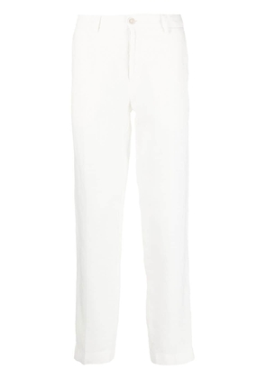 120% Lino straight-leg linen trousers - White