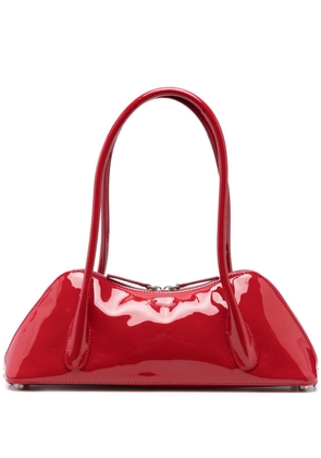 Blumarine patent-leather two top-handles bag - Red