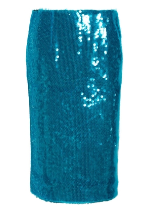 16Arlington Delta sequinned midi skirt - Blue