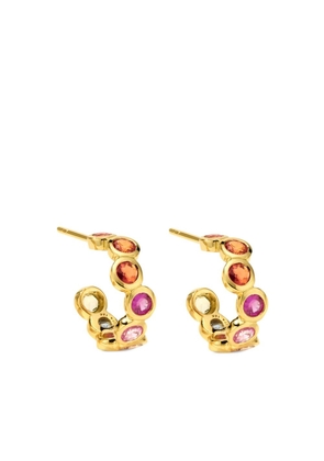 IPPOLITA 18kt yellow gold Starlet sapphire hoop earrings