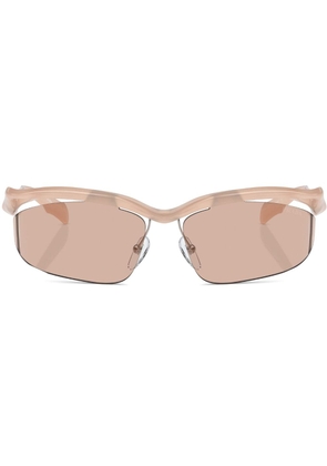 Prada Eyewear Prada PR A25S geometric frame sunglasses - Neutrals