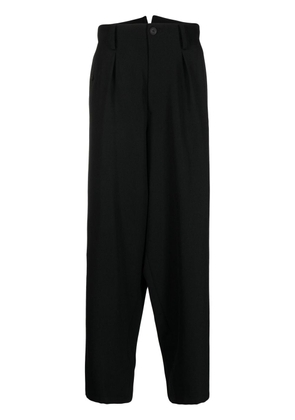 Yohji Yamamoto loose-fit straight leg trousers - Black