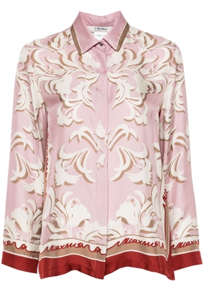 'S Max Mara floral-print silk shirt - Pink