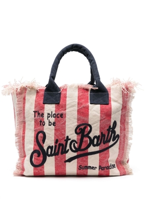 MC2 Saint Barth Vanity canvas beach bag - Red