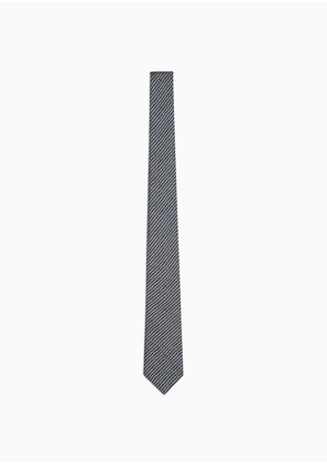 OFFICIAL STORE Asv Silk Tie With Geometric Print
