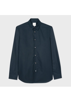 Paul Smith Regular-Fit Dark Navy Cotton 'Artist Stripe' Cuff Shirt Blue