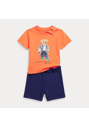 Polo Bear T-Shirt & Fleece Short Set