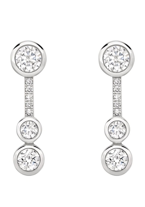 Boodles Platinum And Diamond Waterfall Small Drop Earrings