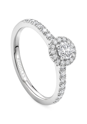 Boodles Platinum And Diamond Vintage Engagement Ring