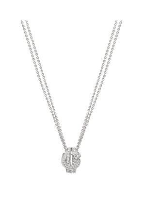 Boodles White Gold And Diamond The Knot Pendant Necklace