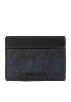 Burberry Leather Check Card Holder