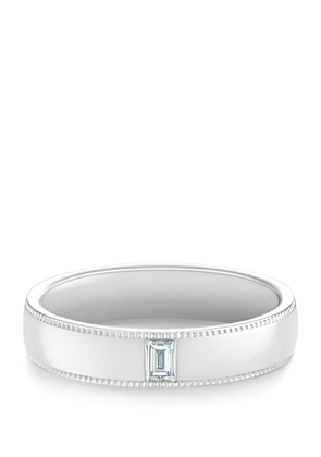 De Beers Jewellers Platinum And Diamond Wide Court Poinçon Ring (4.5Mm)