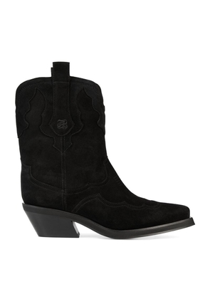 The Kooples Suede Cowboy Boots 40