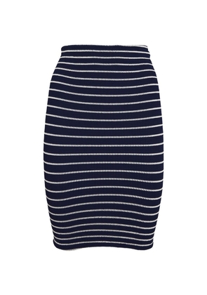 Hunza G Striped Crinkle Mini Skirt