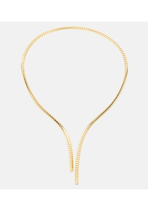 Marina B Trisolina 18kt gold necklace with diamonds